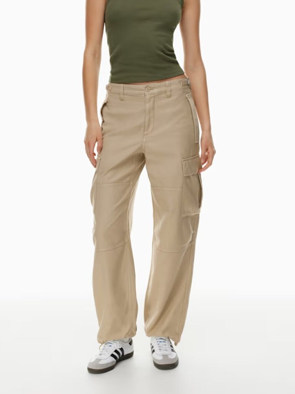 Aritzia TNA Supply Relaxed Mid-Rise Cargo Pant Hummus Beige Gorpcore Utility 4